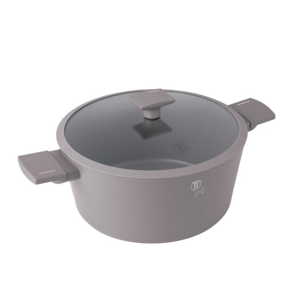Garnek tradycyjny BerlingerHaus Taupe BH-8103 30 cm z pokrywką