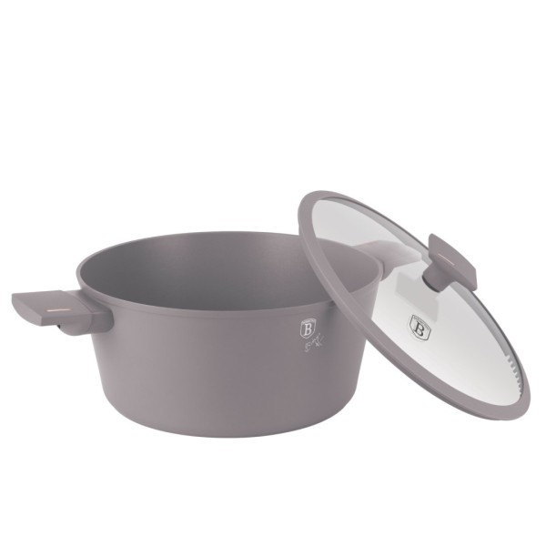 Garnek tradycyjny BerlingerHaus Taupe BH-8103 30 cm z pokrywką