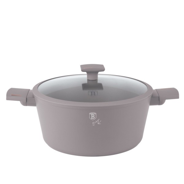 Garnek tradycyjny BerlingerHaus Taupe BH-8103 30 cm z pokrywką