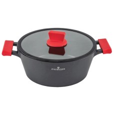 Garnek ZWIEGER OBSIDIAN 28cm 5L z pokrywką do gotowania na indukcji