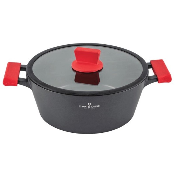 Garnek ZWIEGER OBSIDIAN 28cm 5L z pokrywką do gotowania na indukcji