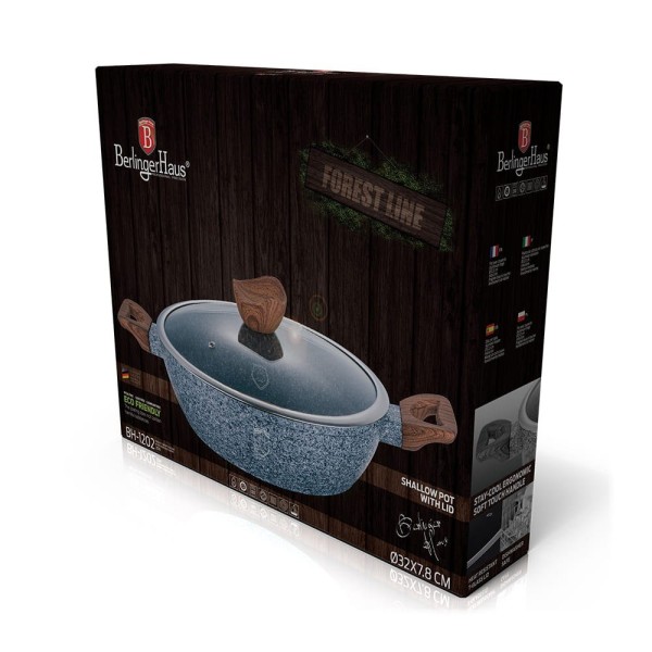 Garnek Wok Berlinger Haus Forest Line BH-1202 32cm 4,9L do smażenia i duszenia