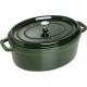 Каструля традиційна Staub La Cocotte овал зелений 3.2 л для готування та подачі