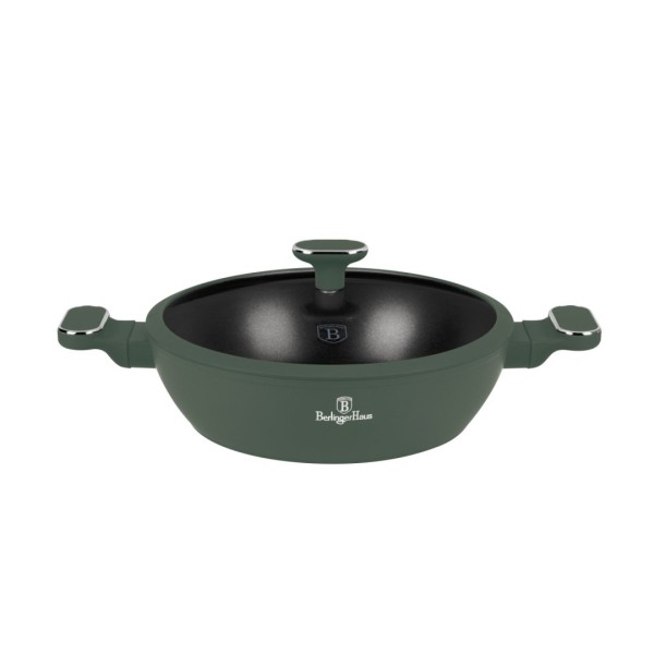 Garnek tradycyjny Berlinger Haus BH-8163 Matte Green 3,8 l z pokrywką 28 cm