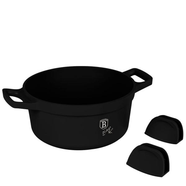 Каструля Berlinger Haus Black Rose BH-1457 4.4L 24 см з титановим покриттям для приготування страв