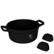 Каструля Berlinger Haus Black Rose BH-1457 4.4L 24 см з титановим покриттям для приготування страв