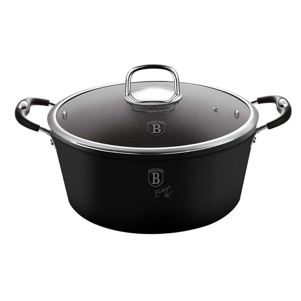 Garnek Berlinger Haus Black Professional Line BH-6124 28cm 6.1L do gotowania dla dużej rodziny