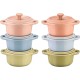 Garnki tradycyjne Staub Gift Giving zestaw 6 mini cocotte okrągłych 10 cm wielokolorowych