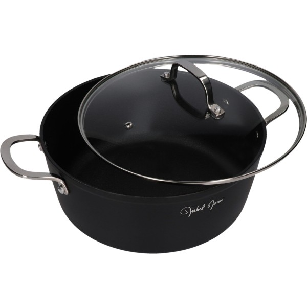Garnek ZWIEGER DARQUE 28cm 6,5L z pokrywą do gotowania domowego