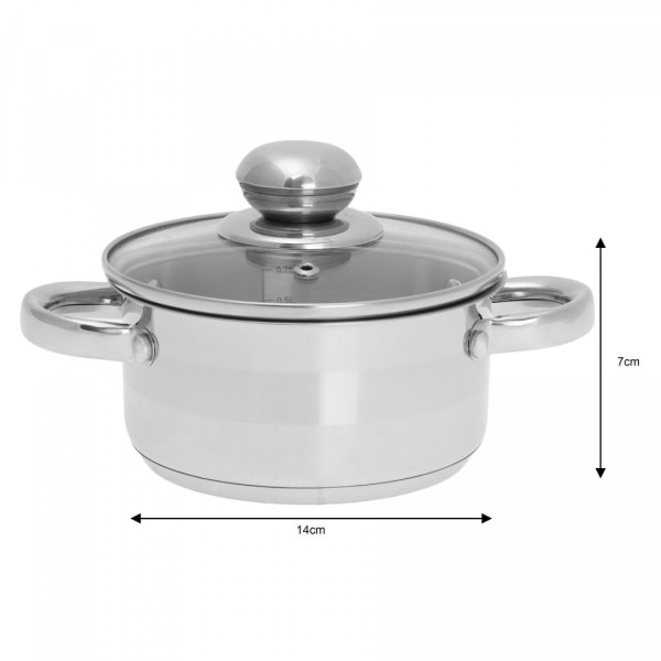 Garnek Kinghoff KH-4326 1.0L 14cm do gotowania codziennego