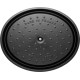 Каструля традиційна Staub La Cocotte овальна 2,35 л, чавунна, графітова