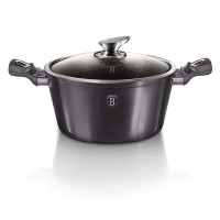 Класичний каструля Berlinger Haus Carbon Pro BH-6894 6,1 л з гранитовим покриттям для приготування їжі
