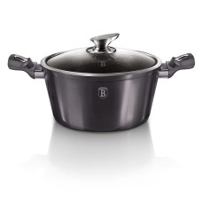 Класичний каструля Berlinger Haus Carbon Pro BH-6894 6,1 л з гранитовим покриттям для приготування їжі