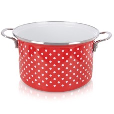 Garnek tradycyjny Tecka ORION 22 cm 4L — emaliowany, do indukcji i gazu