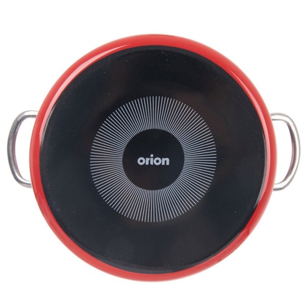 Garnek tradycyjny Tecka ORION 22 cm 4L — emaliowany, do indukcji i gazu