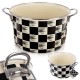 Garnek tradycyjny Orion 113338 Szachownica 26 cm 6,5 L – emaliowany, do indukcji i gazu