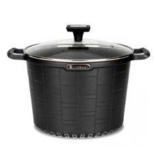 Каструля Garnek E-7032, granitowy 24 см, 6.5 л — для варіння та тушкування з кришкою