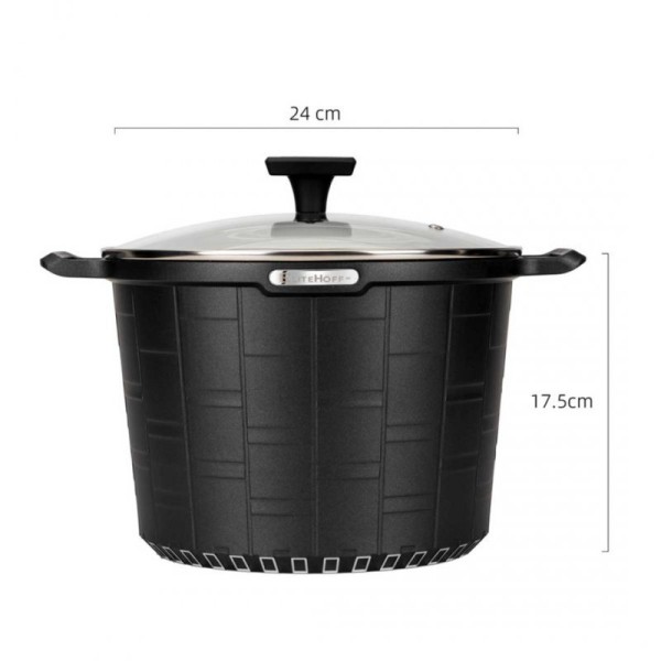 Garnek tradycyjny ELITEHOFF E-7032 (24 cm, 6,5 l)