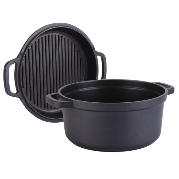 Garnek z patelnią grillową Maestro MR-4124 3,3L 24cm do gotowania i grillowania w domu