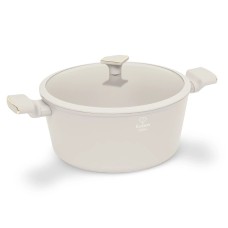 Garnki tradycyjne, FashionTV FTV-0071 — garnek z pokrywką 30 cm, Matte Cream Gold Collection