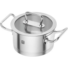 Гарний традиційний каструля Zwilling Pro низька з кришкою 1,5 л для приготування страв