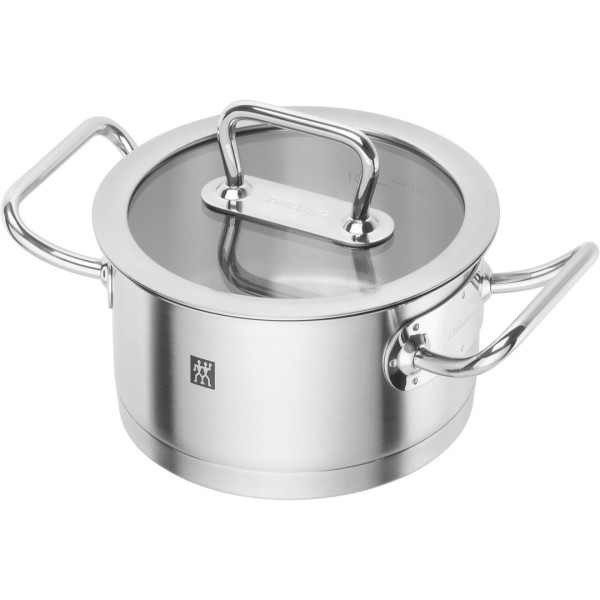 Гарний традиційний каструля Zwilling Pro низька з кришкою 1,5 л для приготування страв