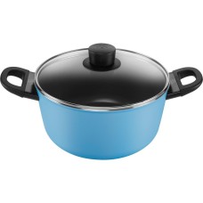 Каструля Ballarini Caprera 2H 24 см синя з кришкою для приготування їжі