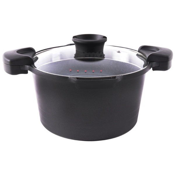 Garnek tradycyjny Orion GRANDE 24 cm 5,5 l z pokrywką do odcedzania makaronu