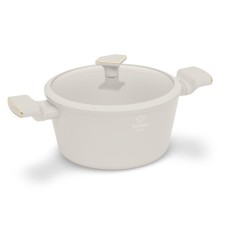 Garnek tradycyjny FashionTV FTV-0069 24 cm Matte Cream Gold — z pokrywką