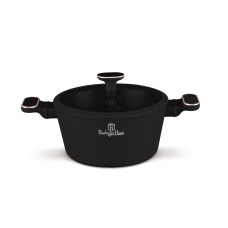 Garnek tradycyjny BerlingerHaus BH-8358 Black Rose Collection 24 cm z pokrywką