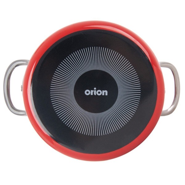 Garnek tradycyjny Orion TECKA 14 cm 650 ml — emaliowany, do kuchenek indukcyjnych i gazowych