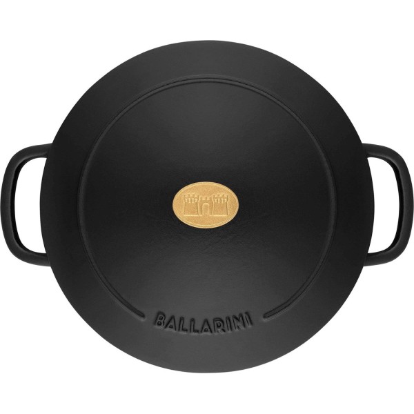 Garnek żeliwny Ballarini Bellamonte 2.6 l czarny do duszenia i smażenia