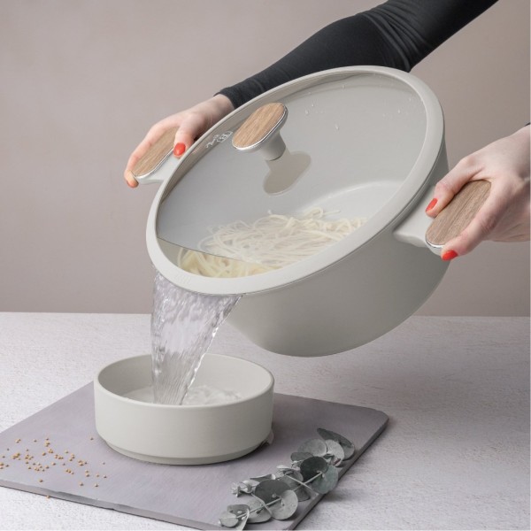 Garnek tradycyjny BerlingerHaus BH-8321 Sahara Nordic 28 cm z pokrywką