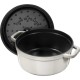 Каструля традиційна Staub La Cocotte чавунна кругла 6,7 л, трюфелева