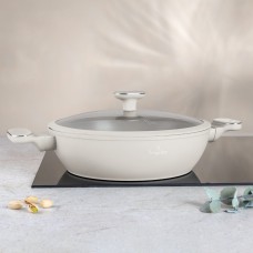 Garnek tradycyjny BerlingerHaus Sahara Marble BH-8394 28 cm z pokrywką