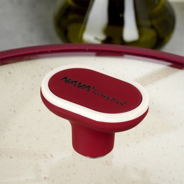 Garnek tradycyjny NAVA TERRESTRIAL 26 cm 5,2 L ze szklaną pokrywką, indukcja