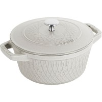 Гарячий керамічний посуд Staub Special Cocotte, чавунний круглий горщик 4 л, трюфелевий