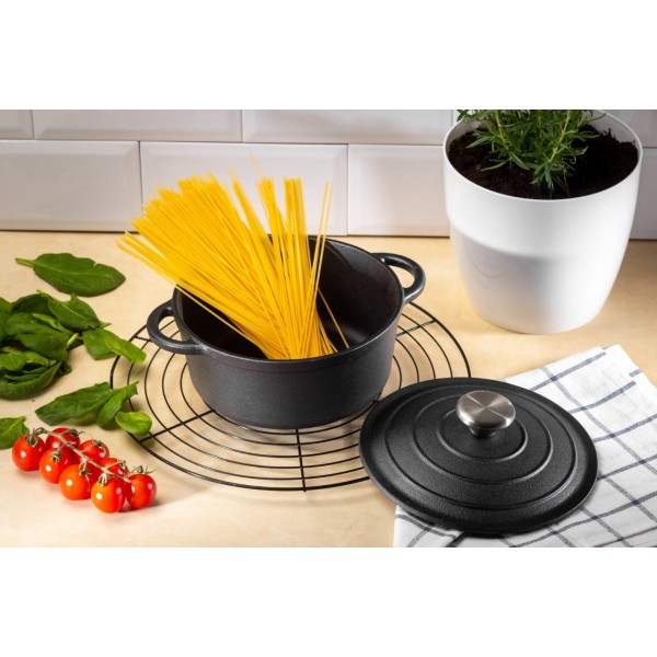 Garnek żeliwny Brunbeste BB-2659 7,2L 28cm do gotowania i duszenia potraw