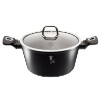 Garnkek Berlinger Haus BH-1851 2.5L 20cm Czarny Srebrny, idealny do gotowania codziennych posiłków