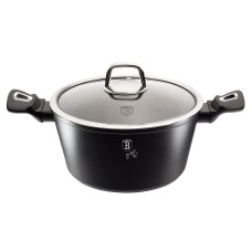 Garnkek Berlinger Haus BH-1851 2.5L 20cm Czarny Srebrny, idealny do gotowania codziennych posiłków