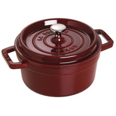 Гарячий кухонний посуд Staub La Cocotte чавунний круглий 2.2 л, гранат