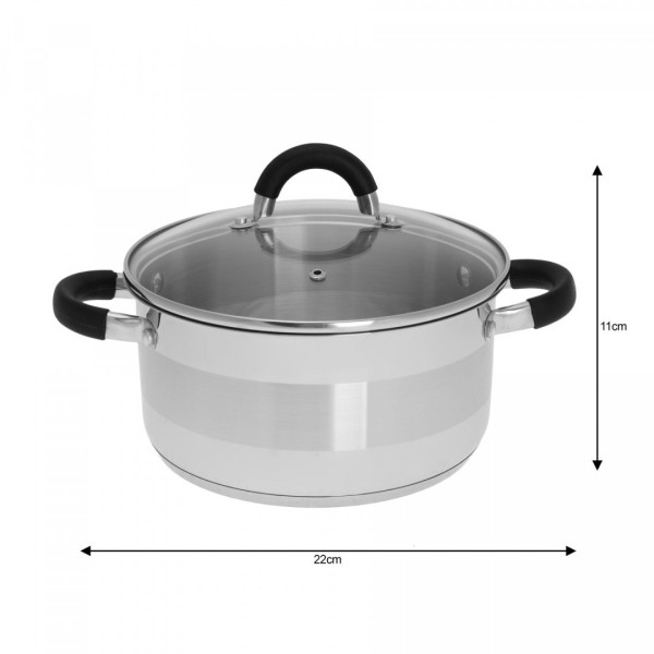 Garnek Kinghoff KH-4345 4.0L 22cm do gotowania potraw dla domu