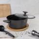 Каструля Berlinger Haus BH-8132 титанова з кришкою 28 см 6.1 л для готування