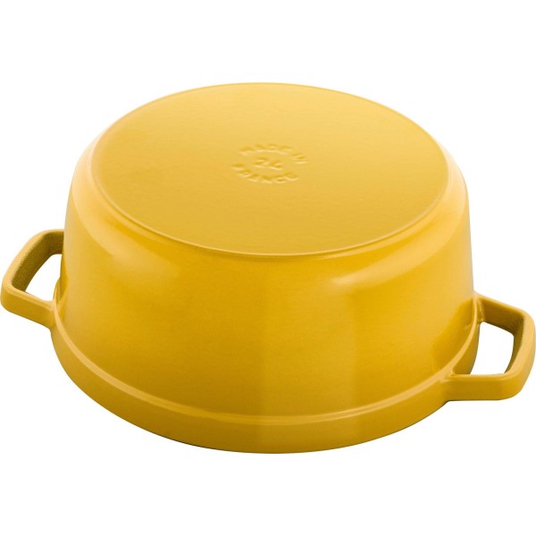 Garnek żeliwny Staub La Cocotte 3.7 l cytrynowy do pieczenia i duszenia