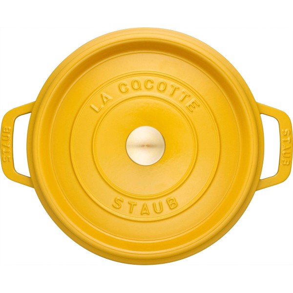 Garnek żeliwny Staub La Cocotte 3.7 l cytrynowy do pieczenia i duszenia