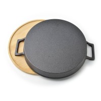 Кухонний казанок Luxe Naczynie żeliwne mini 25x21x5,5 см для готування та подачі