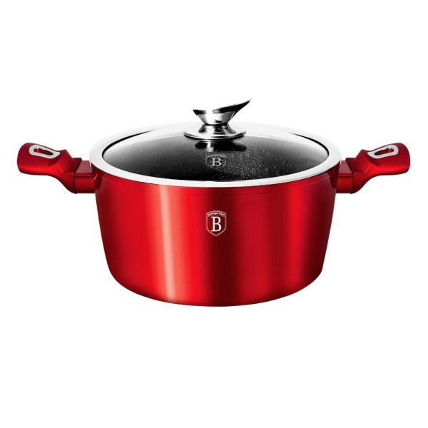 Каструля Berlinger Haus Metallic Line BH-6192, 8 л, 30 см, для приготування великих порцій
