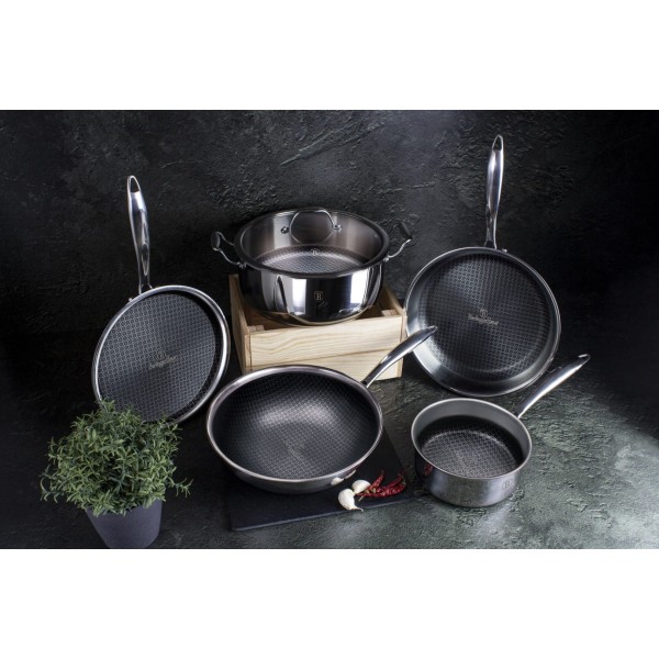 Garnek stalowy Berlinger Haus Eternal Collection BH-7446 6.1L 28cm do gotowania dużych potraw