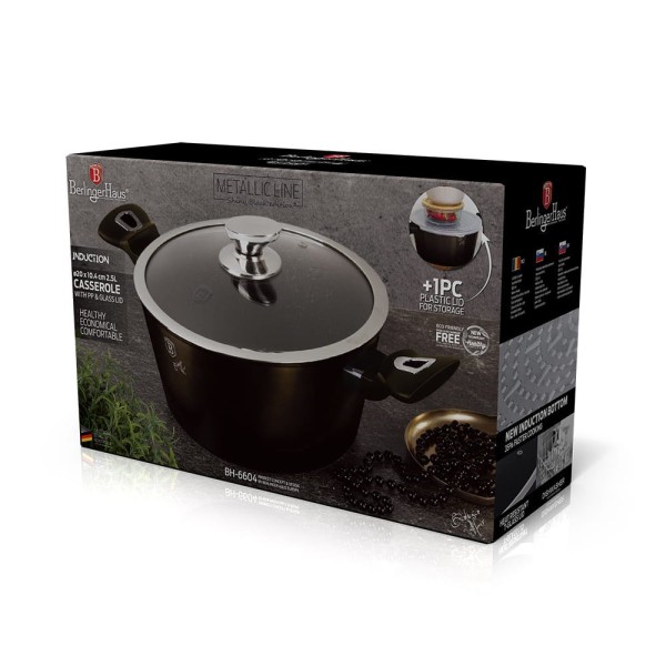 Garnek Berlinger Haus BH-6604 2,5L 20cm granitowy do gotowania zdrowych potraw