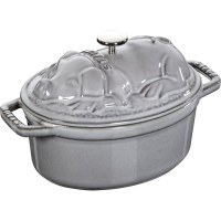 Глек для приготування Staub Special Cocotte, овальний чавунний горщик, 1 л, сірий, для тушкування та запікання